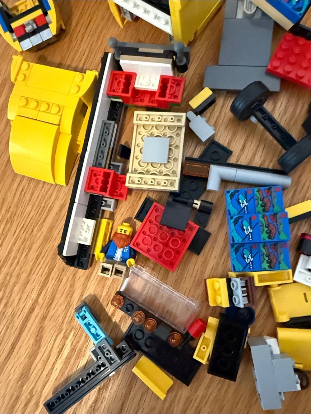 Lego City Yellow Delivery Truck Pieces